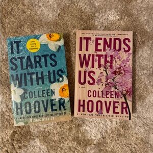 Colleen Hoover It Starts with Us and It Ends With Us Paperbacks
